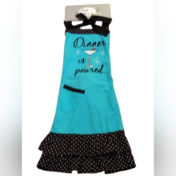 Adult Aprons -Cooking Aprons 30 X 30 Made In India W/100% Cotton, Embroidered... - Picture 6 of 12